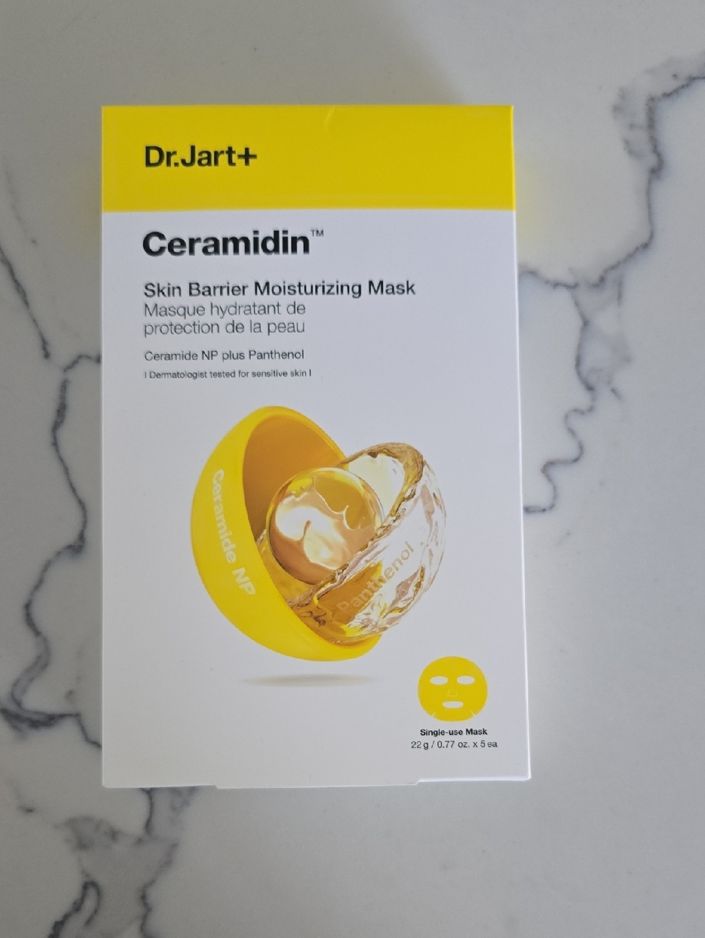 Dr.Jart+ Ceramidin Skin Barrier Moisturizing Mask - Yellow